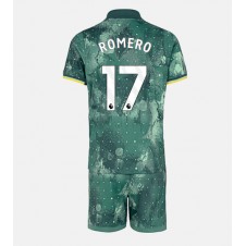 Tottenham Hotspur Cristian Romero #17 Tredjedraktsett Barn 2024-25 Kortermet (+ korte bukser)